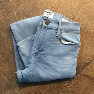 Frame High Waisted Skinny Jeans